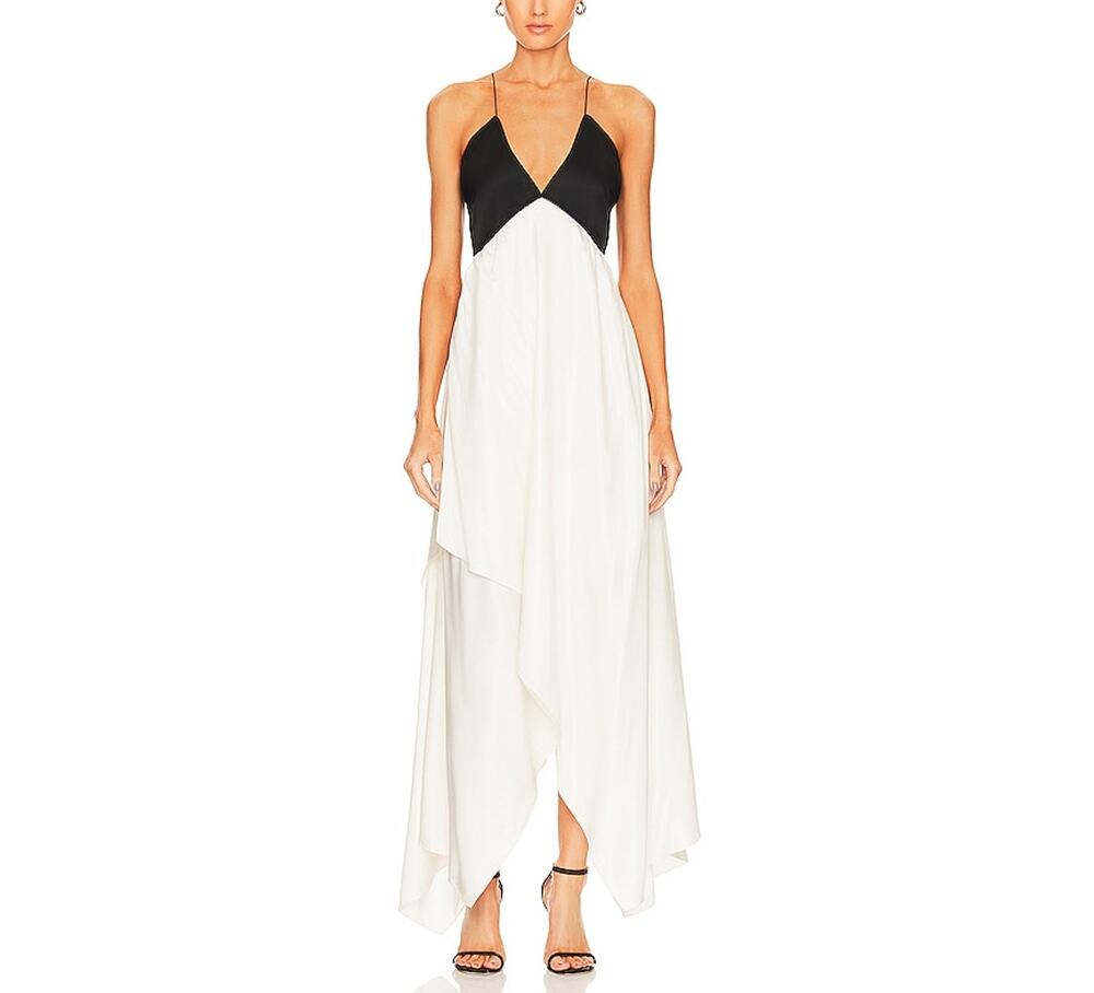 Anna October Sleek White Josephine Maxi Size S Dress